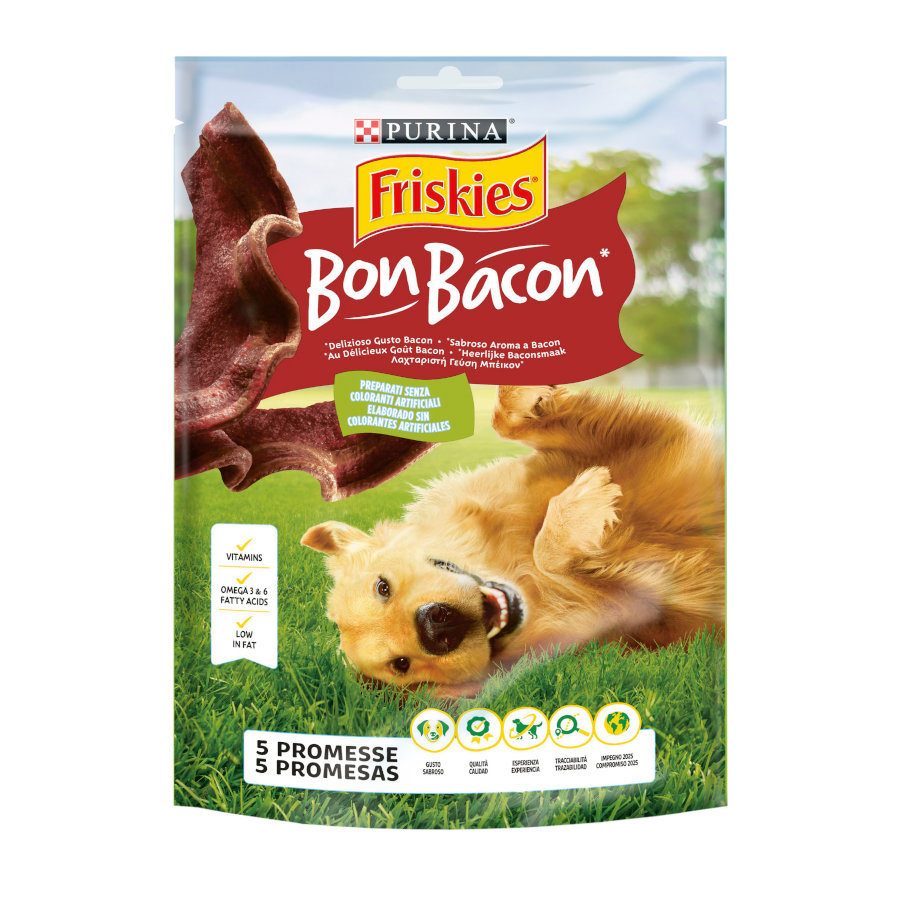 120 g Aperitivo Friskies Bon Bacon para cães