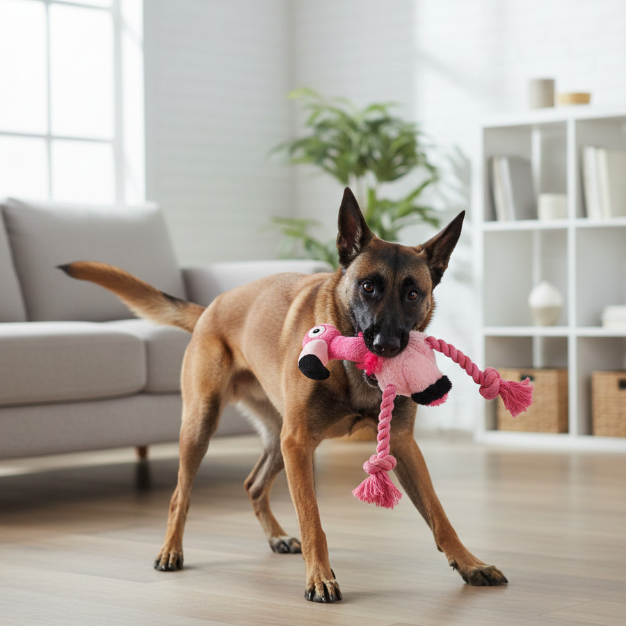 All For Paws Ultrasonic Brinquedo DJ Flamingo para cães