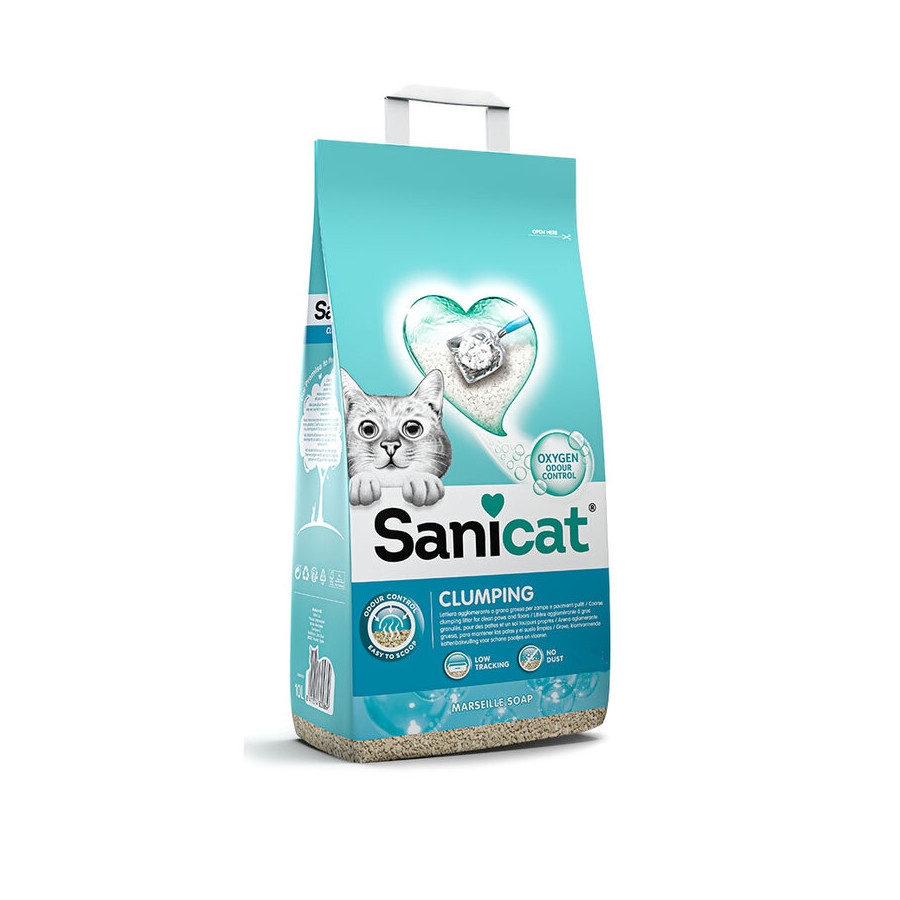 16 L Sanicat Marselha Areia Aglomerante para gatos