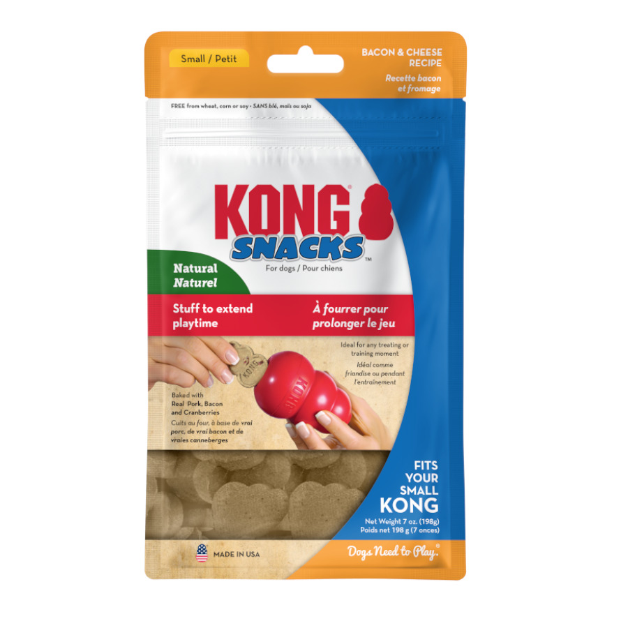 S Kong snacks de Tocinho e Queijo para Cães