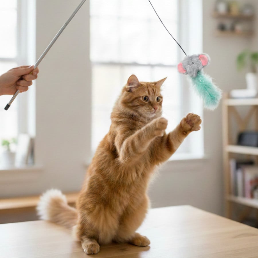 Tootoy! Interactive & Stimulate Vara elefante para gatos