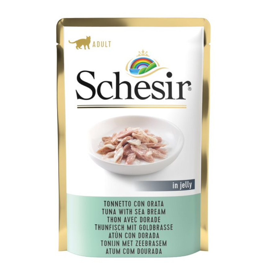 1.02 kg Schesir Adult Atum e Dourada saqueta para gatos