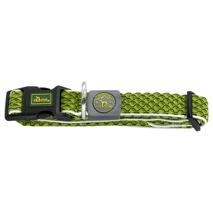 Hunter Hilo Vario Basic Coleira verde para cães