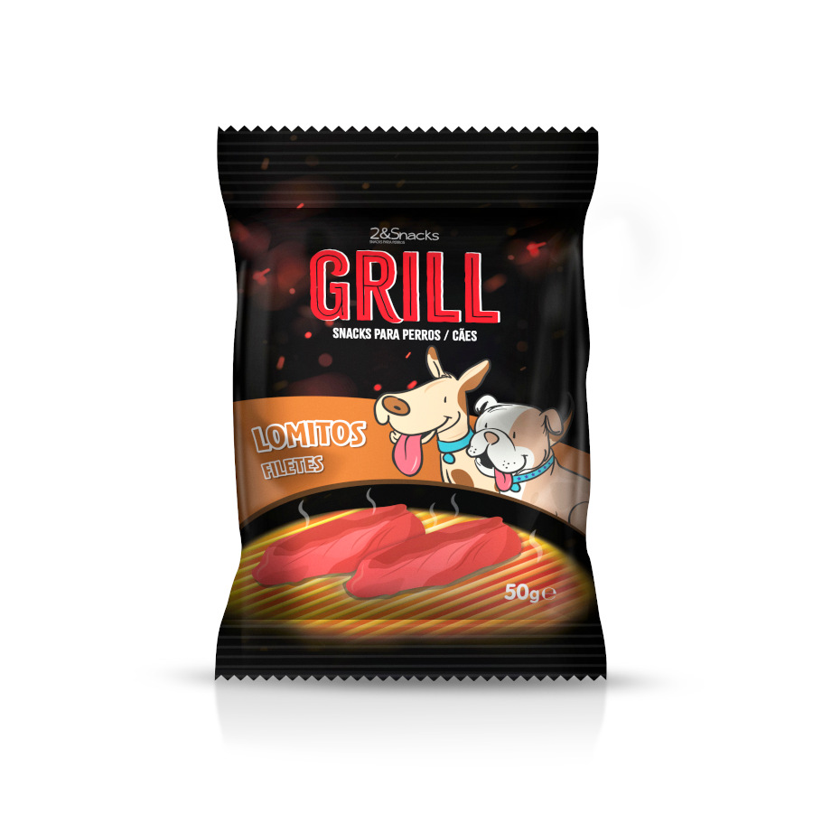 0.2 kg 2&Snacks Filetes Grill de Carne para cães
