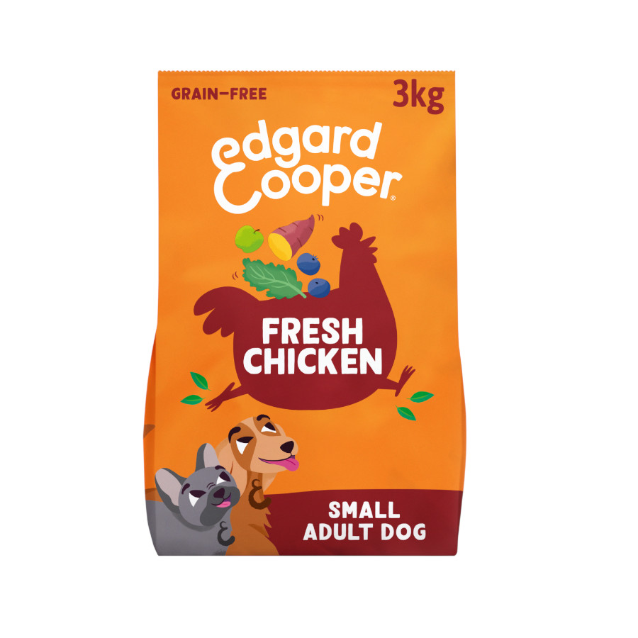 3 KG 3 kg Edgard & Cooper Pienso Pollo para perros adultos mini