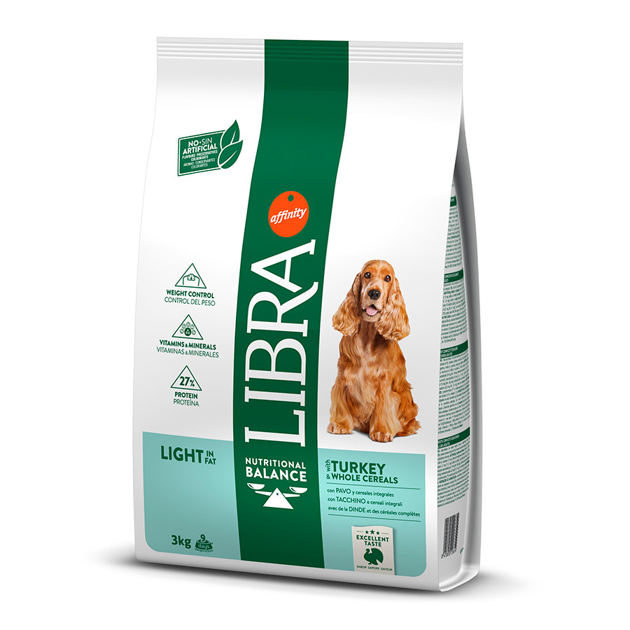 3 KG Affinity Libra Adult Light Peru ração para cães