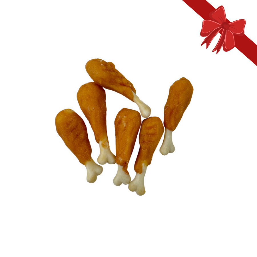 6 snacks Wonder Christmas Asinhas de peru de Natal para cães