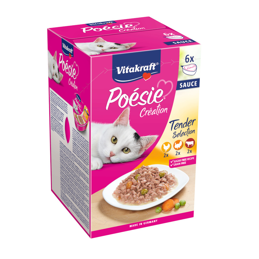 Vitakraft Poésie Carne terrina em molho para gatos - Pack 6
