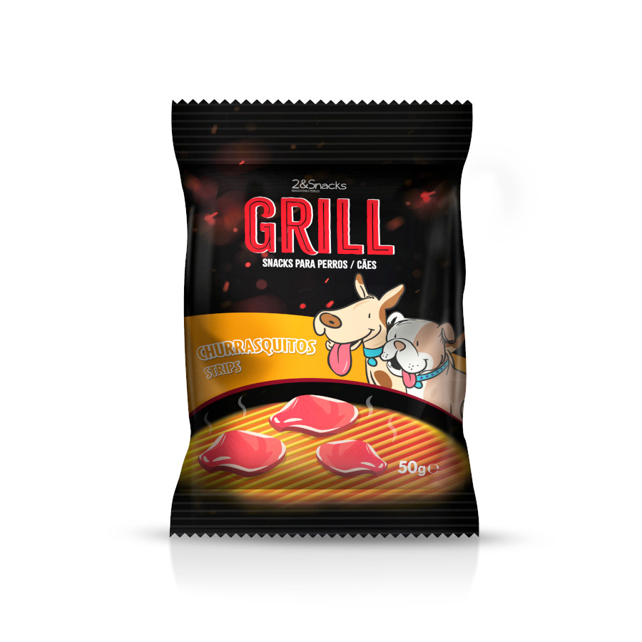 0.2 kg 2&Snacks Churrasquitos Grill de Carne para cães