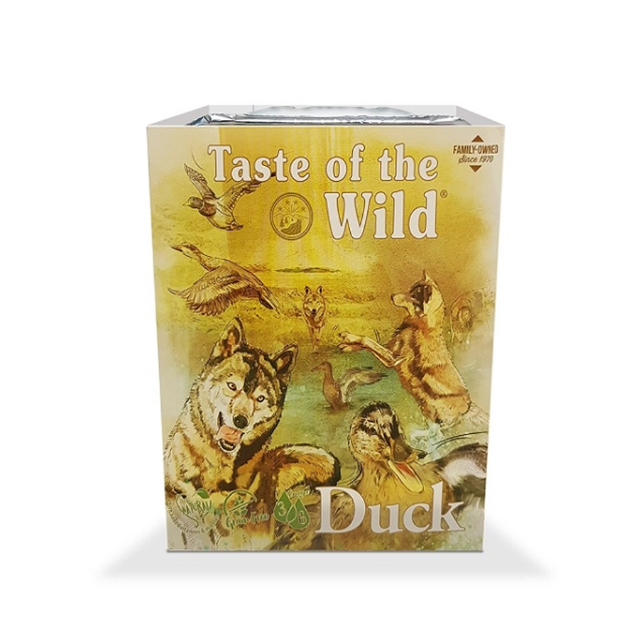 0.39 KG Taste of the Wild Pato e Frango terrina para cães