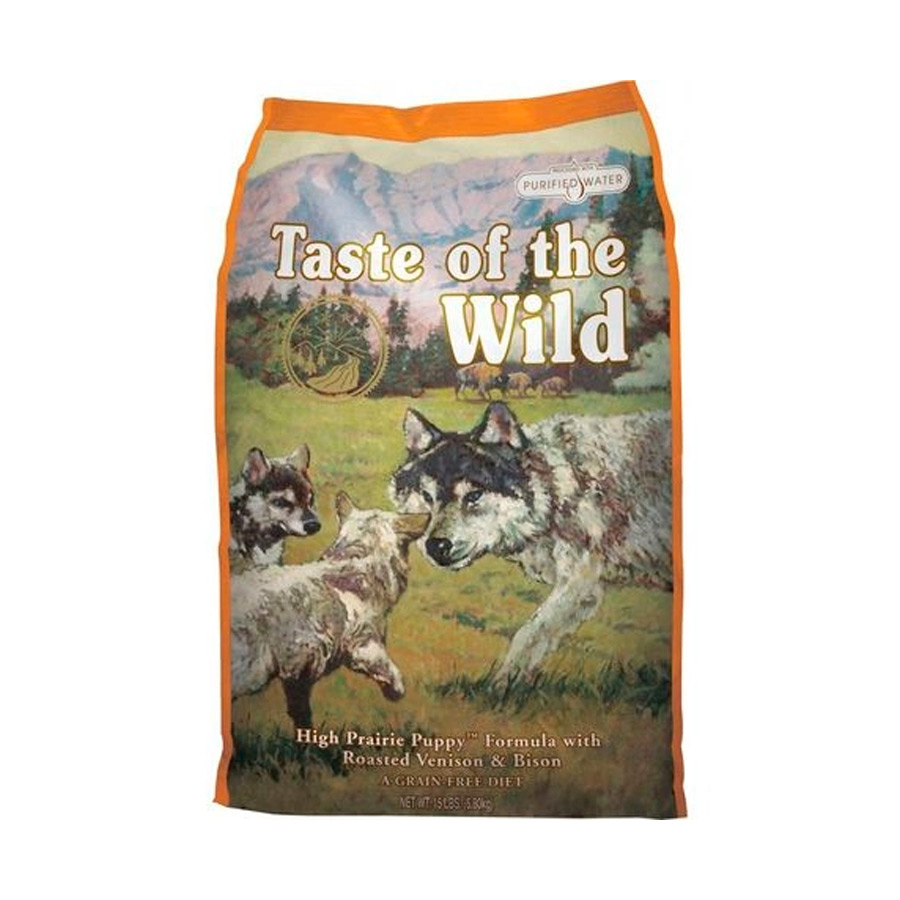 2 KG Taste of the Wild Puppy High Prairie Bisonte e Veado ração para cães