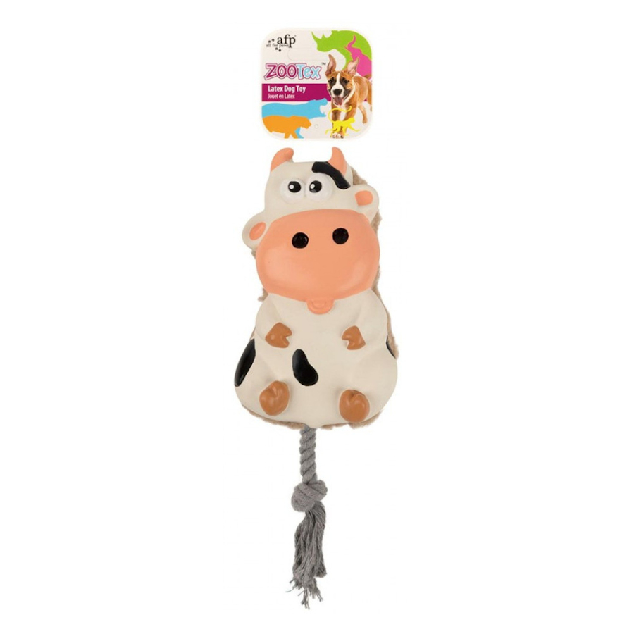 All For Paws Brinquedo em forma de vaca para cães