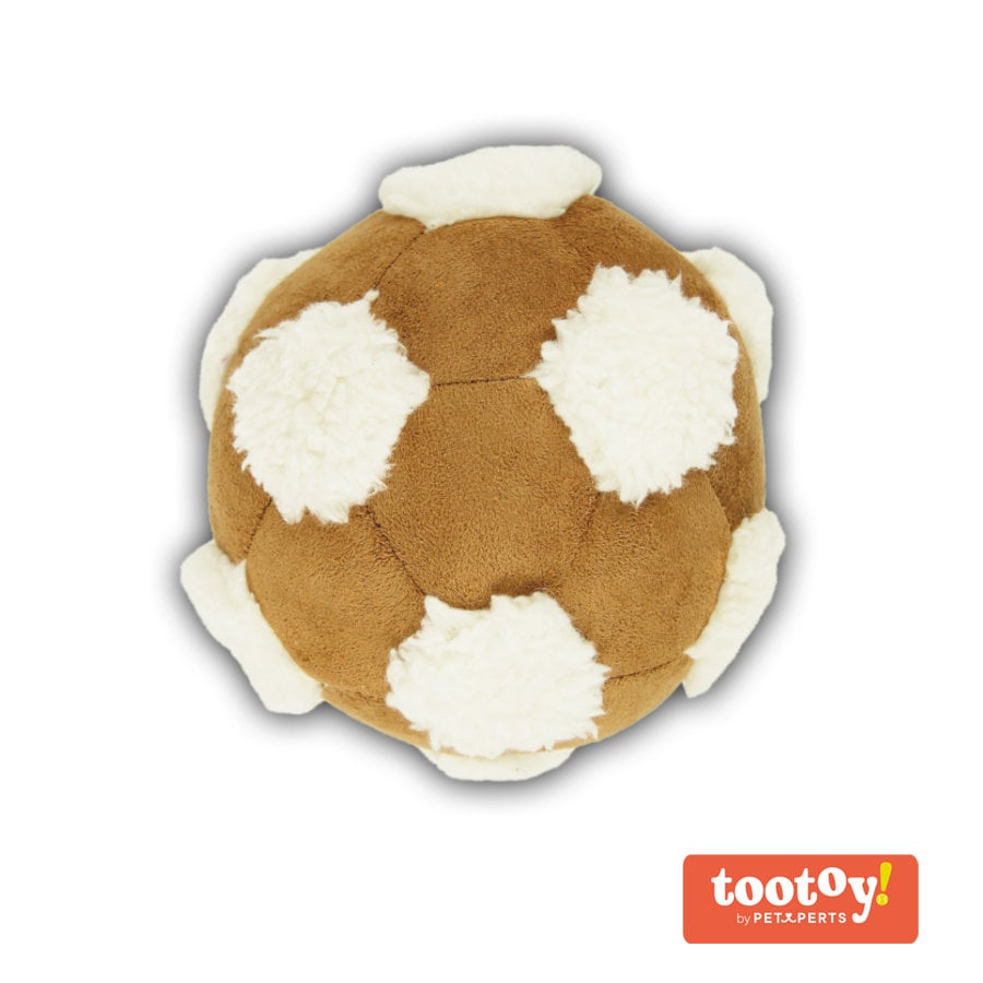 Tootoy! Comfy Football  Beige Bola de Peluche para cães