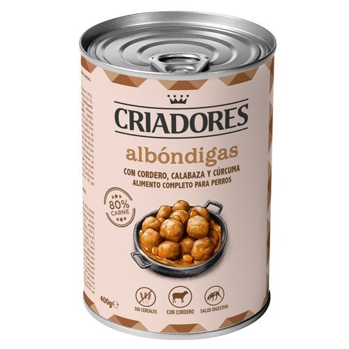 400 g Criadores Almôndegas Cordeiro lata para cães
