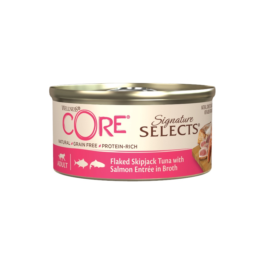 79 g Wellness Core Flaked Salmão em lata para gatos