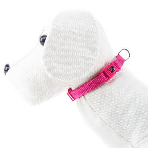 Nayeco Basic collar para perros rosa de nylon image number null