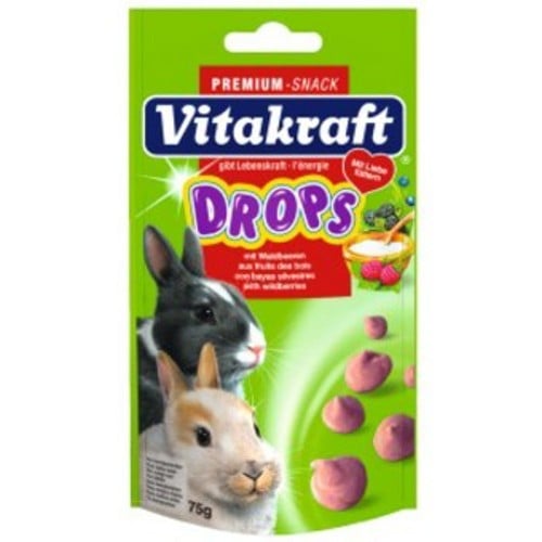 Drops com frutas do bosque para coelhos anÃµes Vitakraft