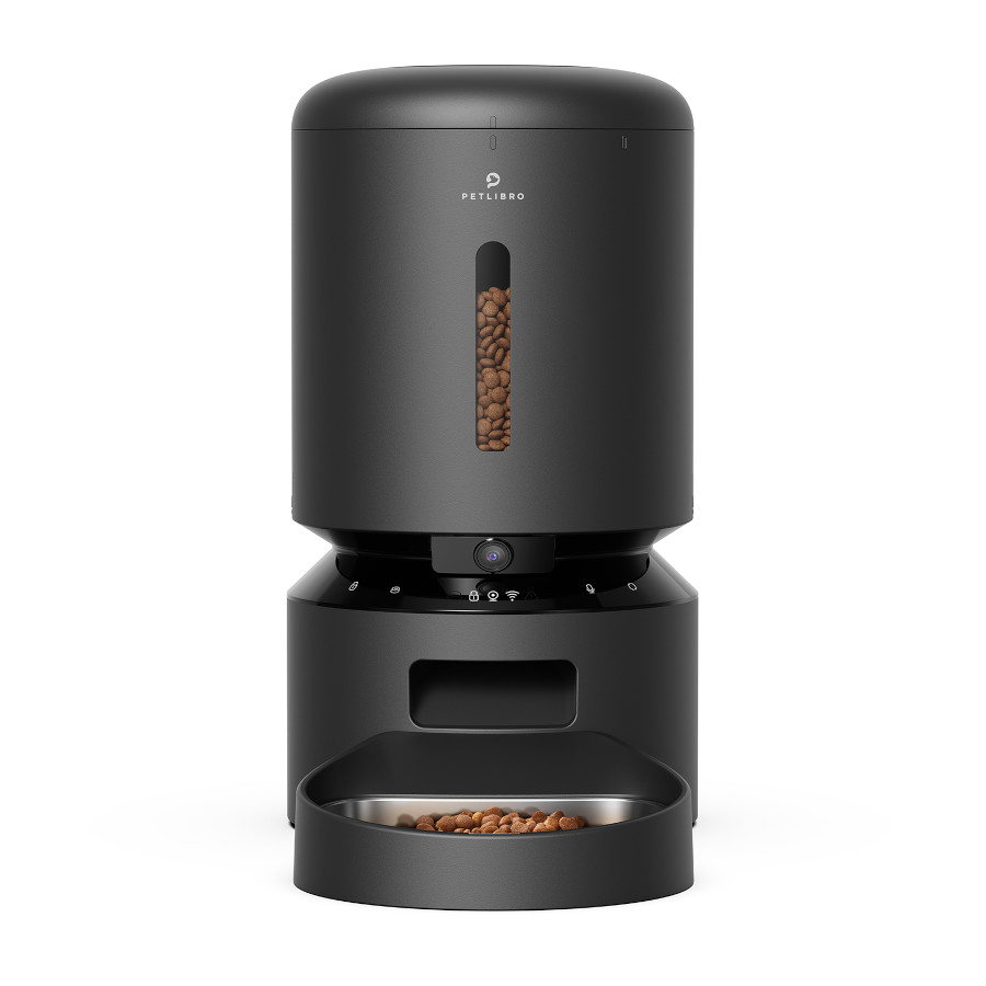 Petlibro Granary Comedouro Automático com Câmara Preto para gatos
