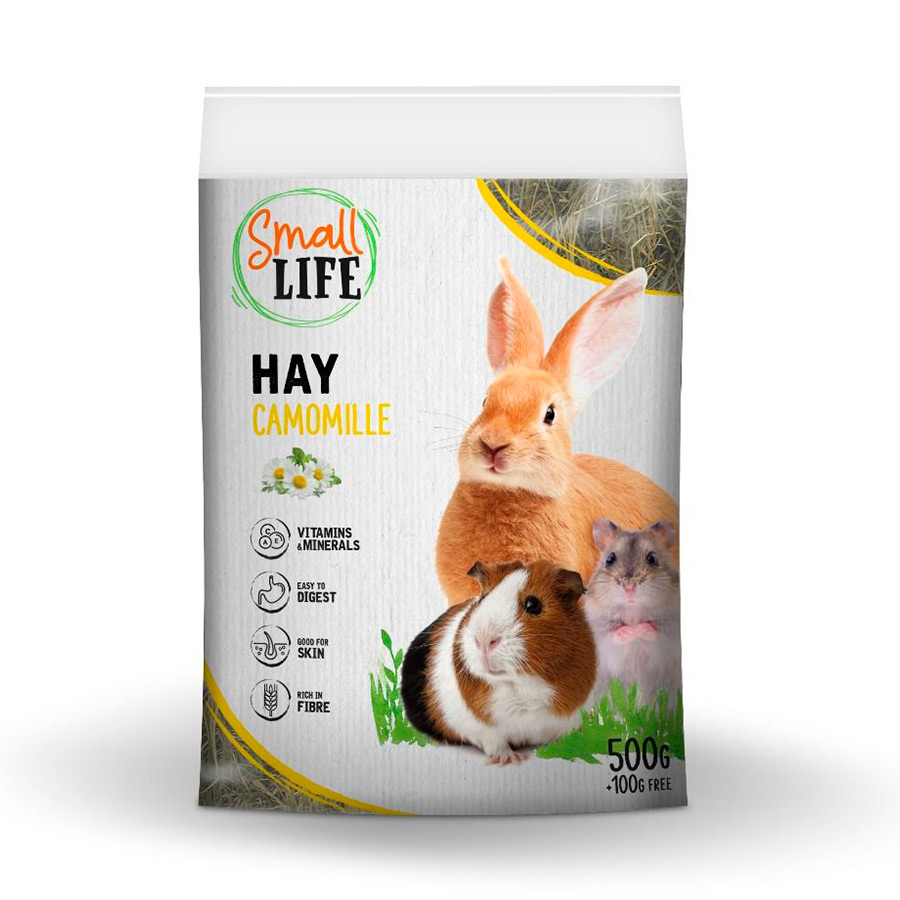 5 uds. x 500 g Small Life Feno de Camomila para roedores Pack poupança!