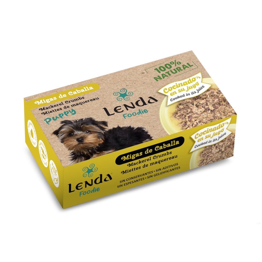 0.12 KG 120 g Lenda Comida húmida de migas de Cavala em lata para cachorros