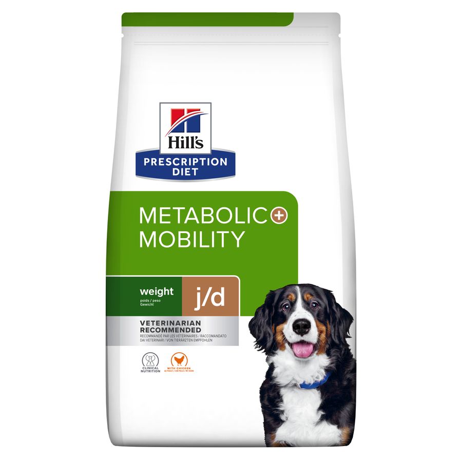12 KG Hill's Prescription Diet J/D Metabolic + Mobility Frango ração para cães