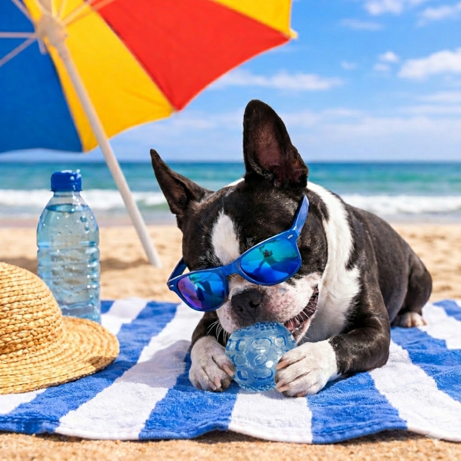 Summer Vibes Squeaker Ball Bola para cães