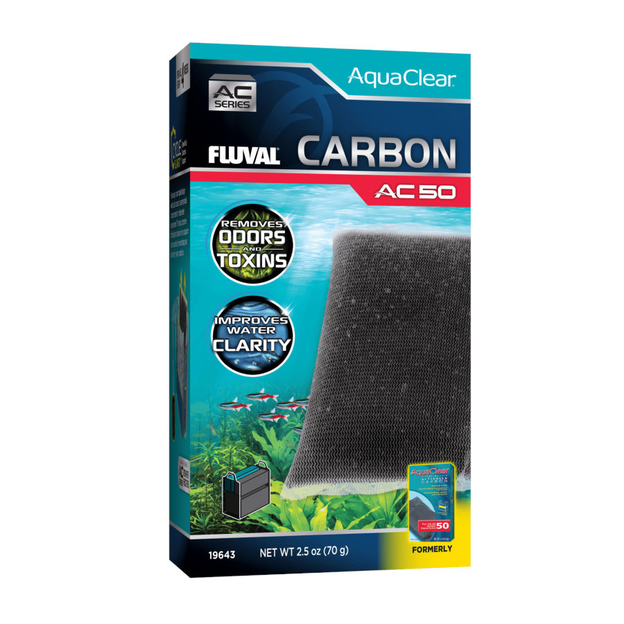0.12 KG Fluval AquaClear AC Bolsa de Carvão Ativado para filtro de aquários