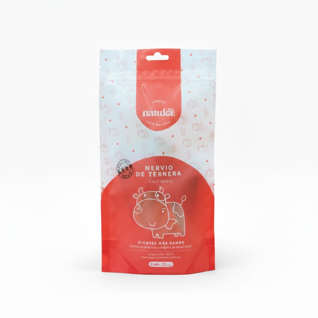 0.12 KG 3 uds. x 120 g Natuka Vitela Nervo para cães