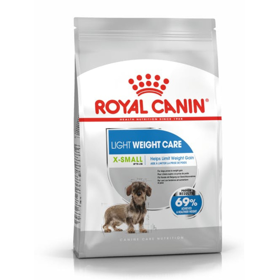 1.5 KG Royal Canin X-Small Light Weight Care ração para cães