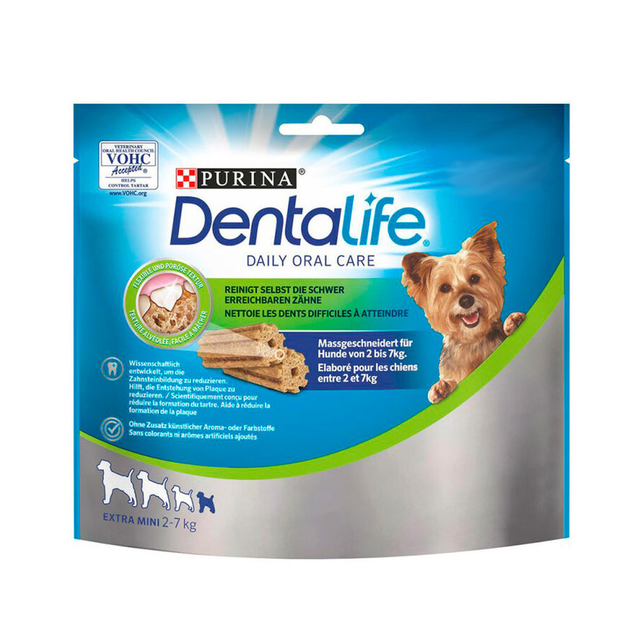 63 sticks Purina Dentalife snack para cães muito pequenos Pack poupança!