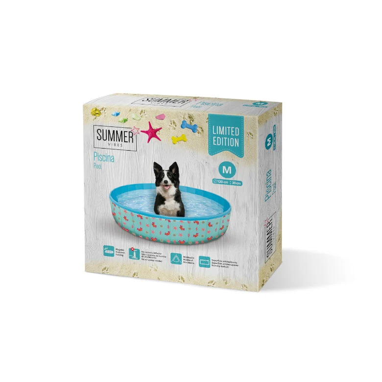 Summer Vibes Dog Pool Funny Piscina para cães