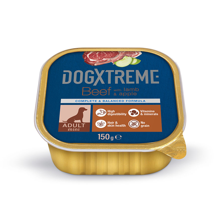 24 terrinas x 150 g Dogxtreme terrina para cães de raça mini Pack poupança!