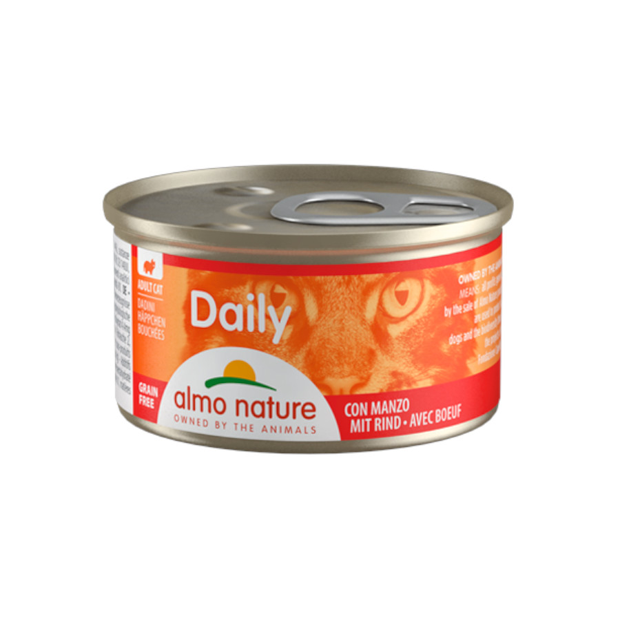 24 latas x 85 g Almo Nature Daily Menu Vitela lata para gatos Pack poupança!
