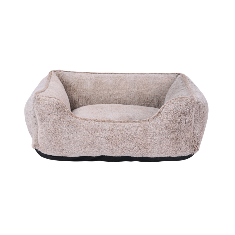 Leeby Cama antistress cinza para cães