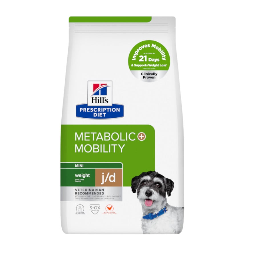 3 kg Hill's Prescription Diet j/d Metabolic + Mobility mini Adult ração para cães