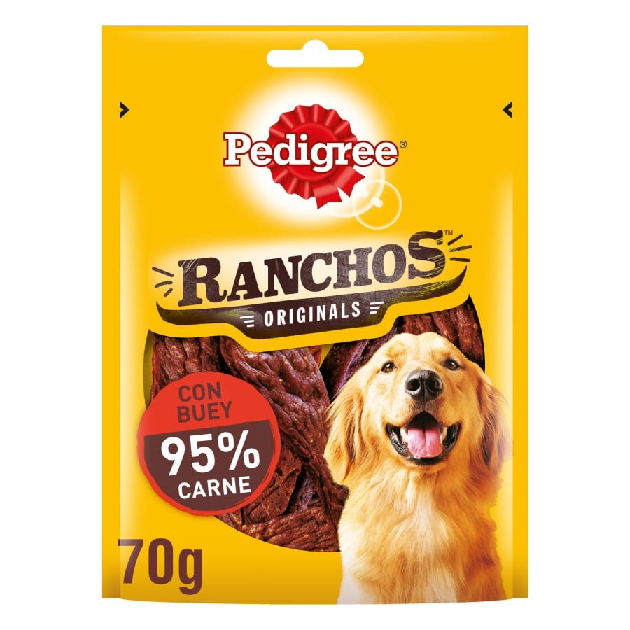 2 pacotes x 70 g Pedigree Tiras Ranchos para Cães Pack poupança!