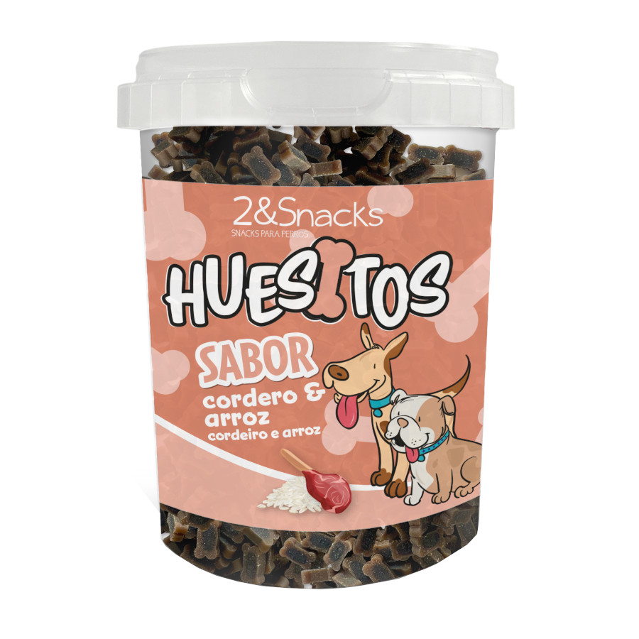 0.6 kg 2&Snacks Duo Ossos 300 g snacks para cão