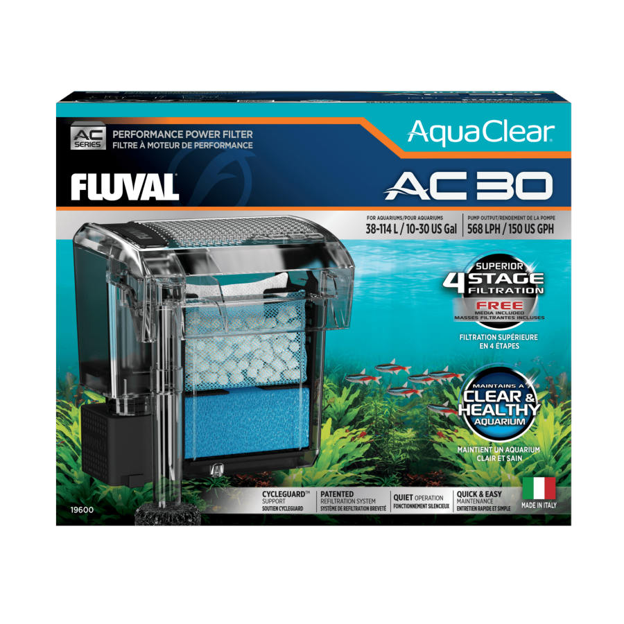 0.79 KG Fluval AquaClear AC Filtro Mochila para aquários