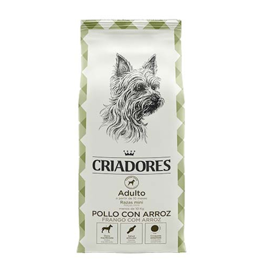 3 kg Criadores Adulto Frango e Arroz ração para cães de raças mini