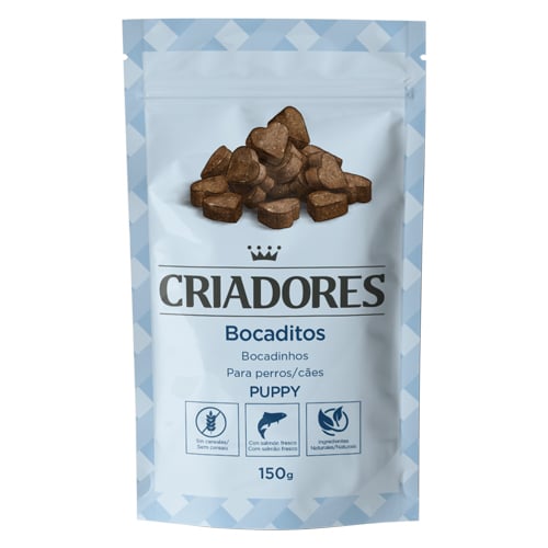 0.9 kg Petiscos Criadores Puppy para cachorros