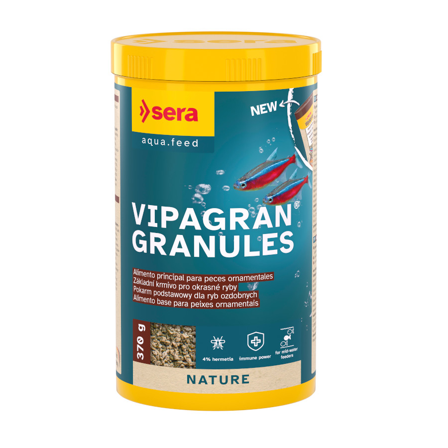 0.25 L Sera Vipagran Grânulos para peixes
