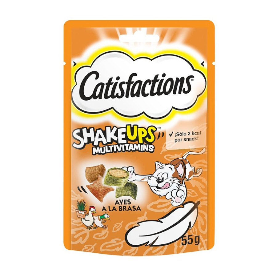 0.11 kg Catisfactions Snacks Shake Ups Frango na Brasa para gatos