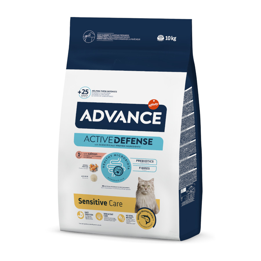 10 kg Affinity Advance Sensitive Feline Adult Salmão e Arroz