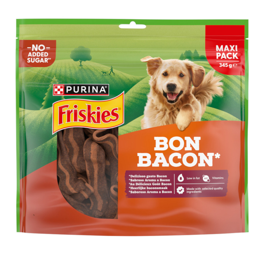 2 pacotes x 120 g Aperitivo Friskies Bon Bacon para cães Pack poupança!
