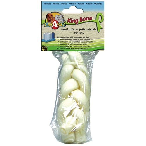 1 osso Croci King Osso Natural Trançado para cães