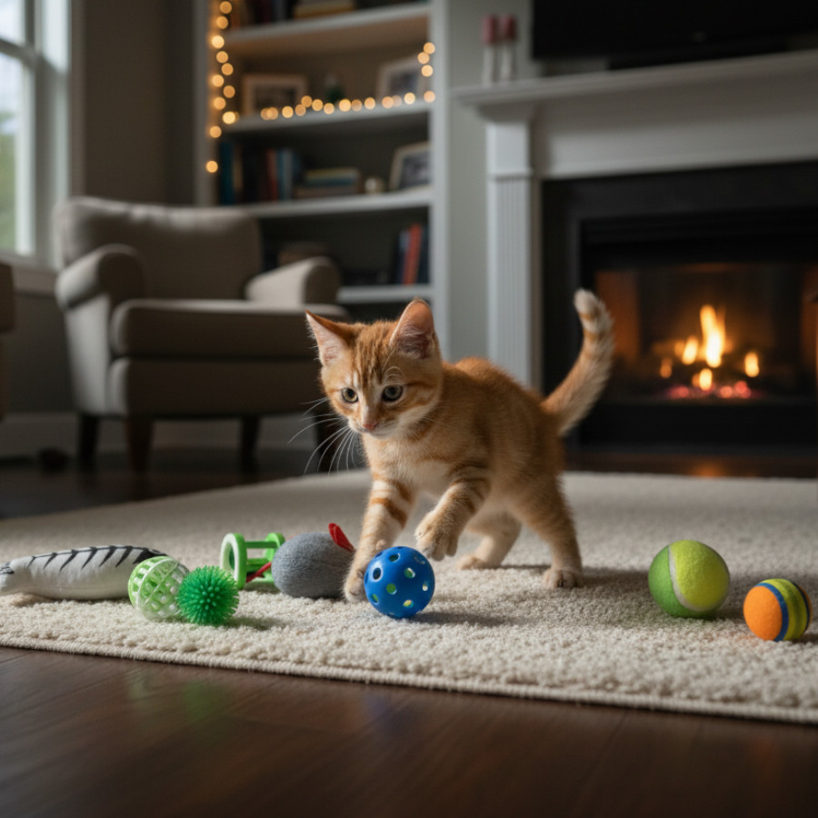 Tootoy! Chase & Play Fun set Kit de brinquedos para gatos