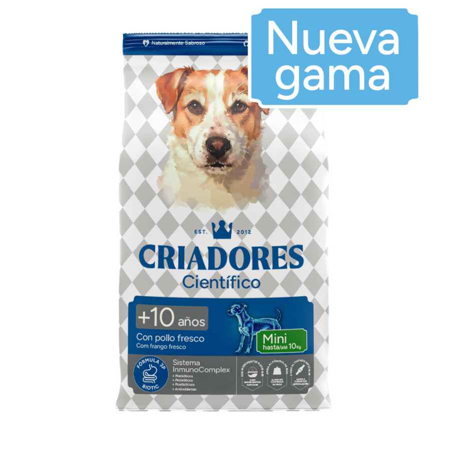 2 x 3 kg Criadores Científico Senior Ração para cães de raças médias e grandes Pack Poupança!