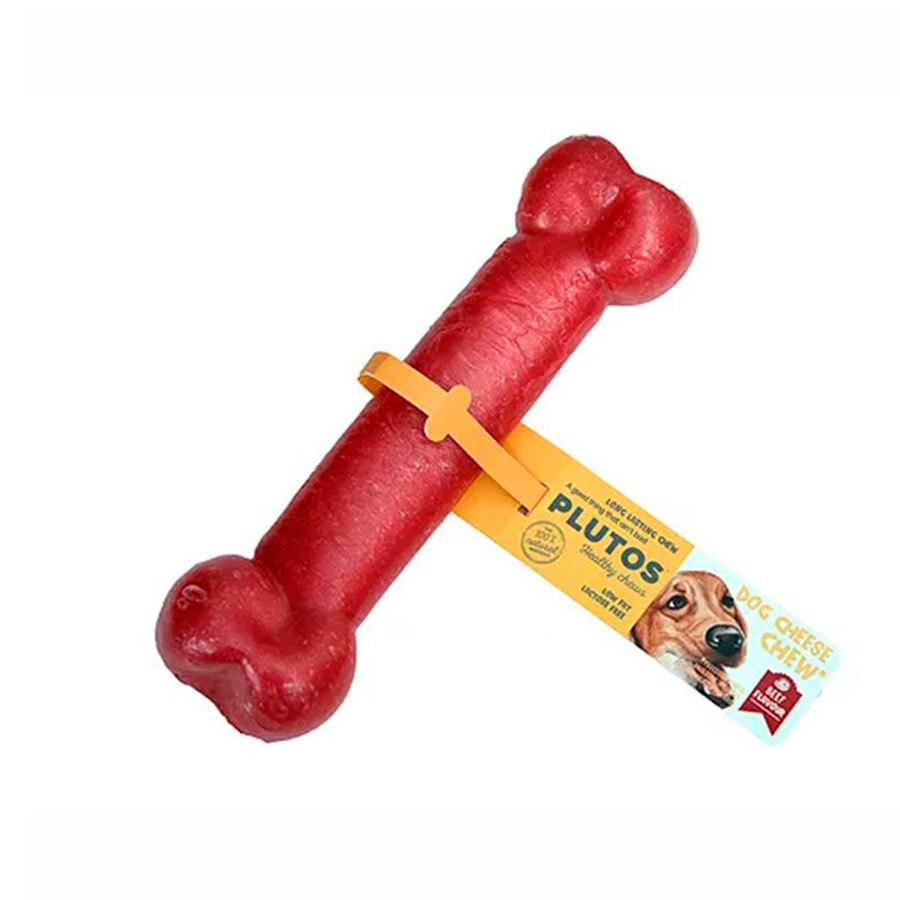 1 hueso x 9 cm Plutos Hueso de Queso y Ternera para perros