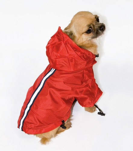   roupas para capa de chuva do cÃ£o vermelho