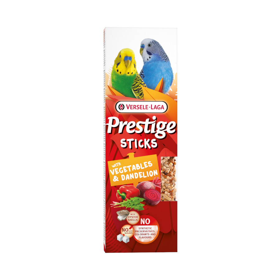 0.06 KG Versele-Laga Barritas Prestige Sticks Verduras y Diente de León para periquitos